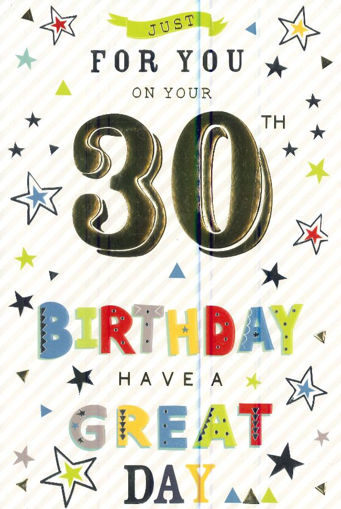 Picture of 30TH BIRTHDAY CARD